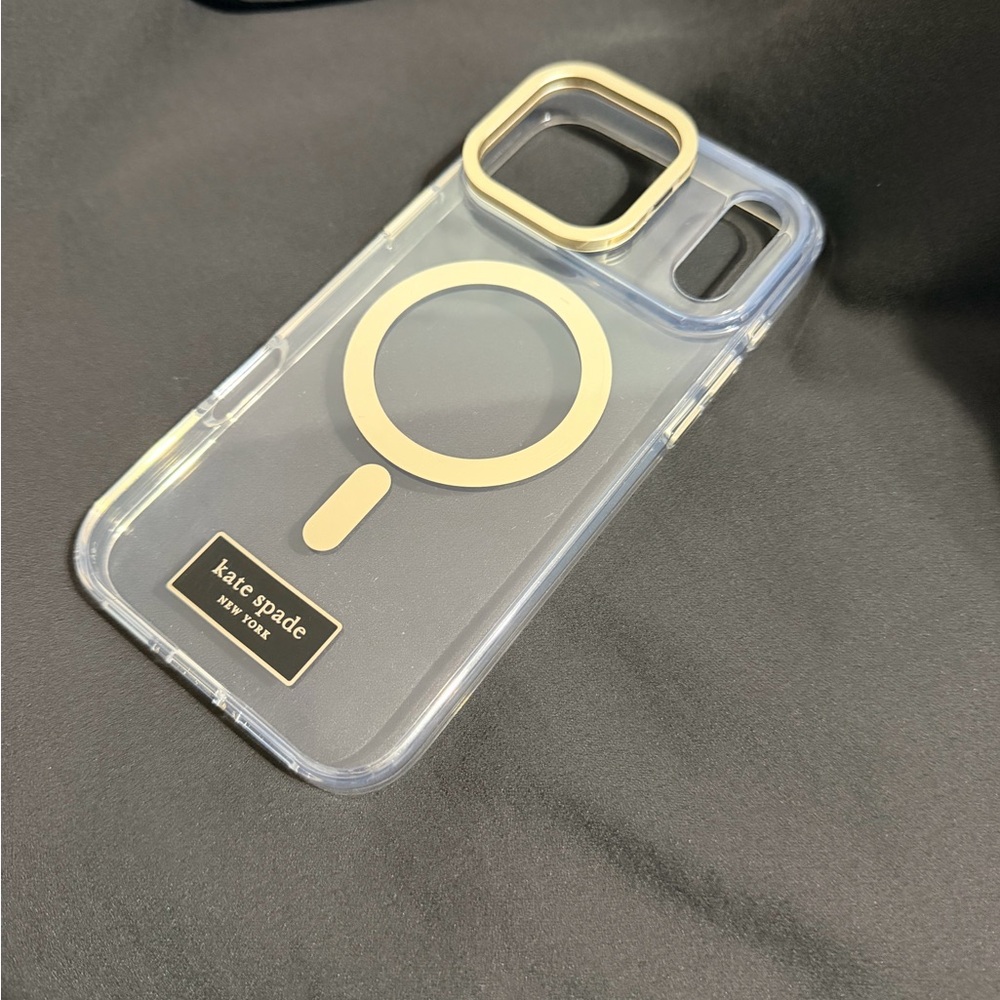 Case-Mate Clear and Gold Phone Case